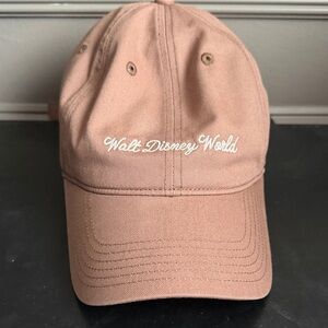 Walt Disney World Soft Brown Baseball Cap - Dusty Rose